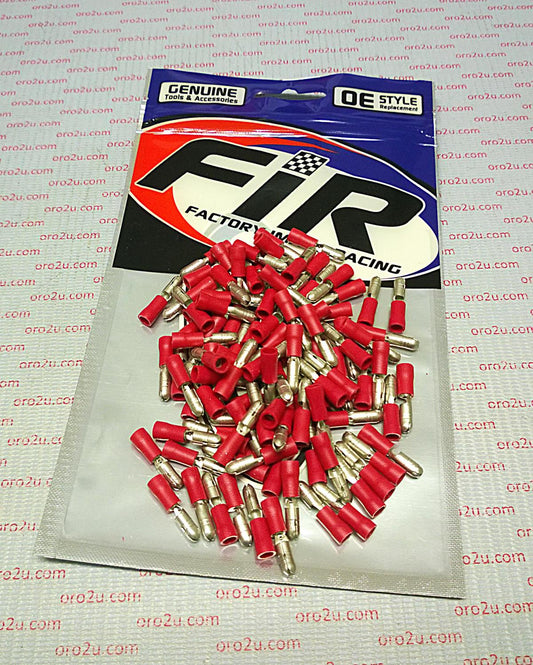 FIR TERMINAL RED MALE BULLET, PACK OF 100 / , WT63