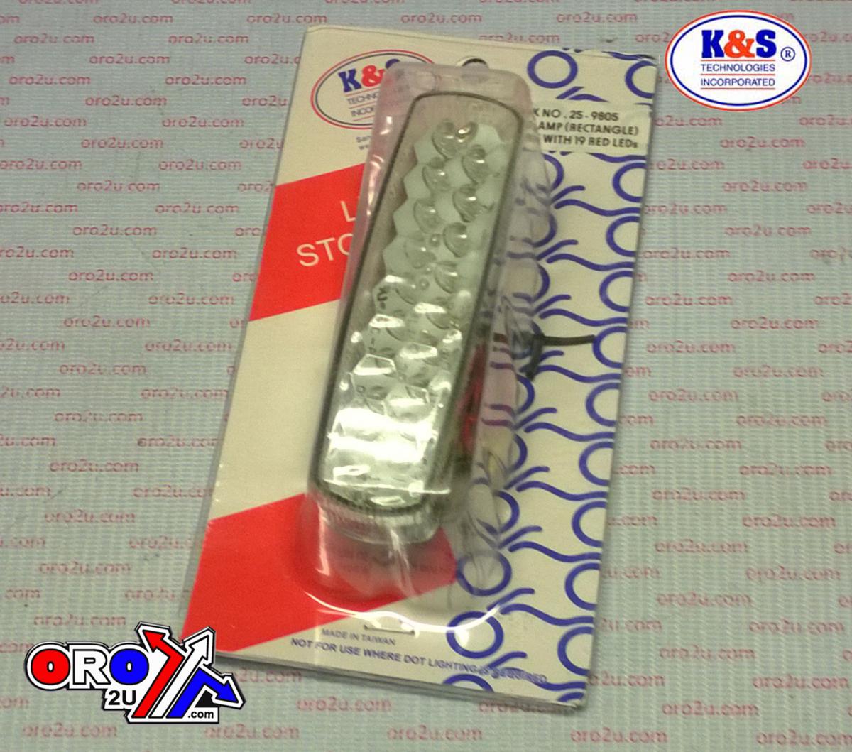 K&S Technologies STOP & TAIL LIGHT 19/5 LED K&S 25-9805