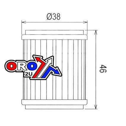 MTX OIL FILTER YAMAHA YZF250 YZF450 03-08 AT-07132 5ST-13440-00-00