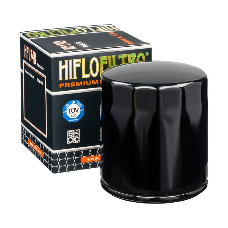 OIL FILTER HIFLO HF174B BLACK, Harley Davidson 63793-01K, ROAD