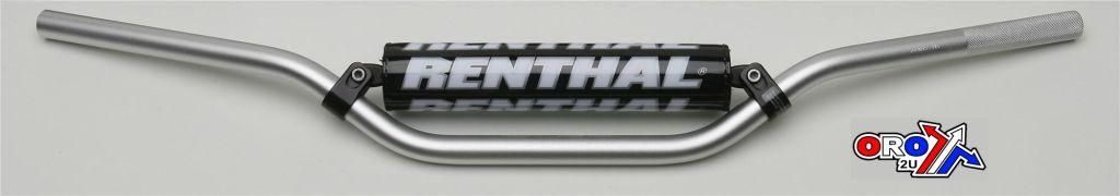 RENTHAL RC HIGH SILVER, HANDLEBARS 809-01-SI-01-185, 809-01-SI-01-185