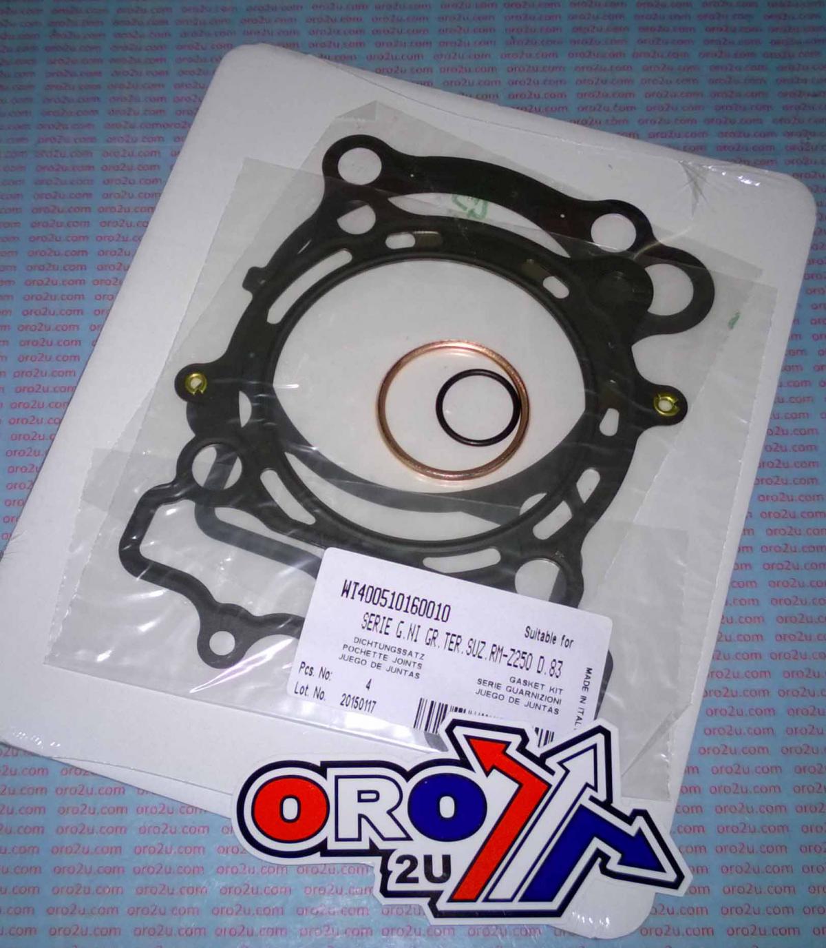 ATHENA TOP END GASKET SET SUZUKI RM-Z 250 07-09,  P400510160010 FOR 83MM 290CC BIG BORE KIT