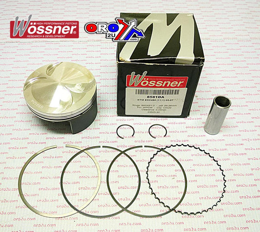 WOSSNER PISTON KIT 02-07 KTM EXC450 89, WOSSNER WOSSNER 8581DC