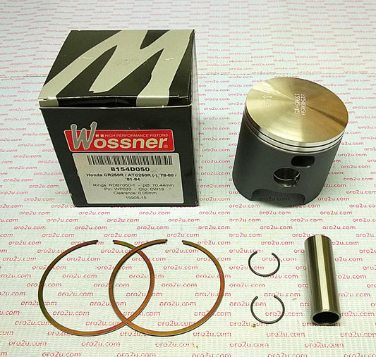 WOSSNER PISTON KIT 78-80 CR250 70.00, FORGED WOSSNER 8154DA, ATC250R 81-84