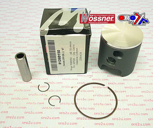 WOSSNER PISTON KIT 1987 CR125 54.50, WOSSNER 8126D050 HONDA MX