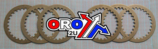 DIRT RACING  CLUTCH PLATE STEEL SET/6 YZ250, YAMAHA YZ250 82-87, 1.6MM OEM SIZE