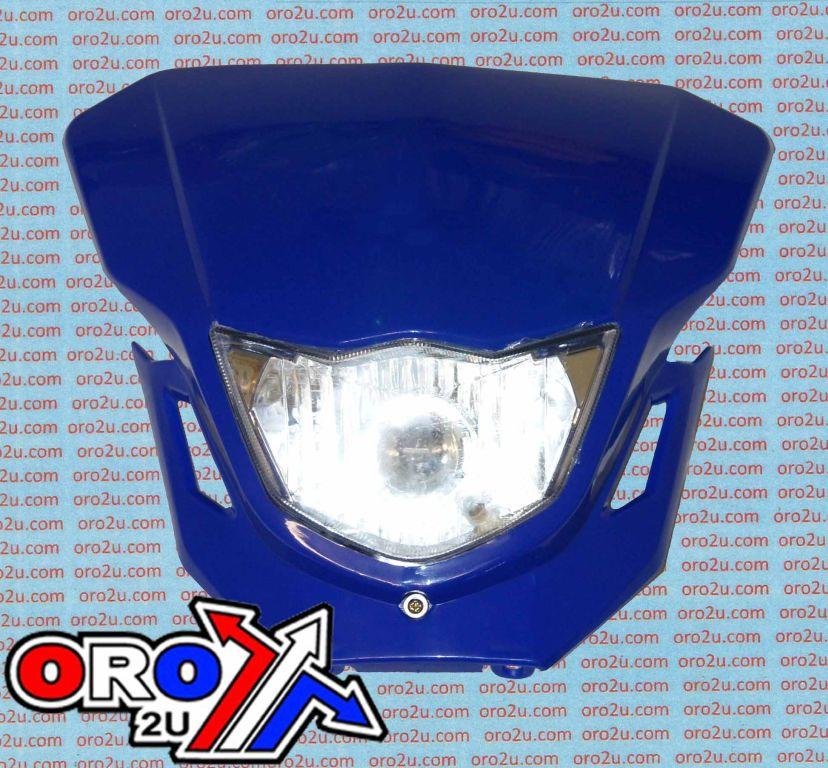 FIR HEADLIGHT UNIVERSAL DIRT HX HL021 BLUE