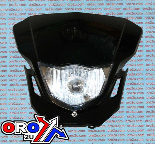 FIR HEADLIGHT UNIVERSAL DIRT HX HL021 BLACK