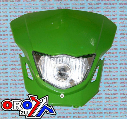 FIR HEADLIGHT UNIVERSAL DIRT HX HL021 GREEN