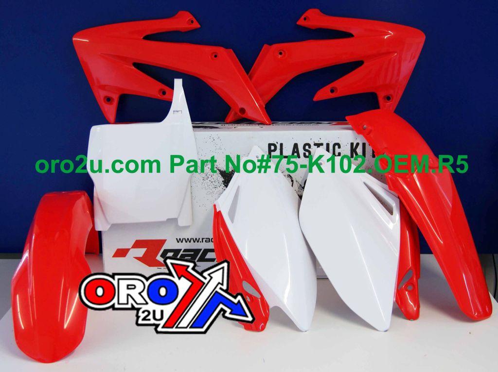 RTECH PLASTIC KIT/5 06-07 CRF250 OEM, RTECH R-KITCRF-OEM-508