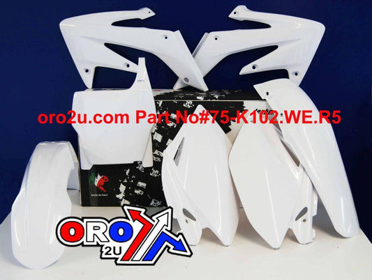 RTECH PLASTIC KIT/5 06-07 CRF250 WHT