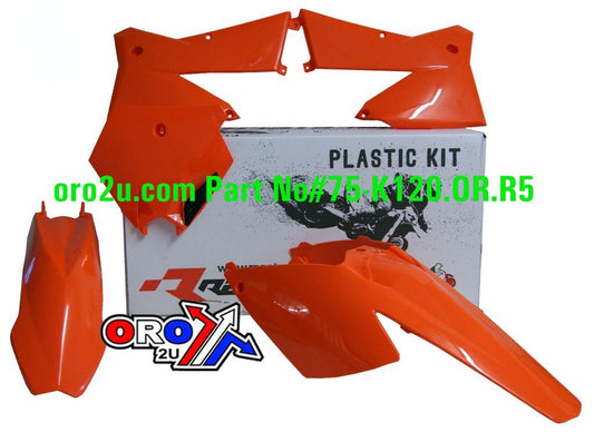 RETCH KTM  PLASTIC KIT/4 KTM 05-06 ORANGE