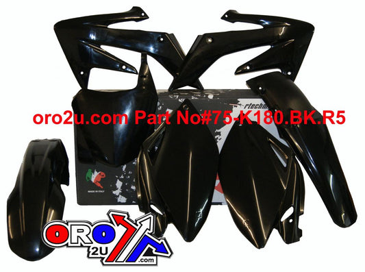 RTECH PLASTIC KIT 08-09 CRF250 BLACK