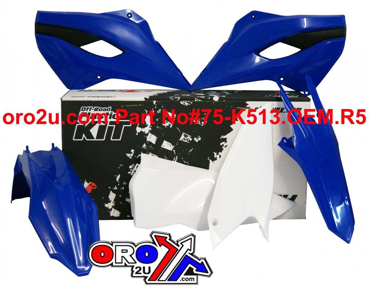 RTECH PLASTIC KIT/4 13-14 HUSABERG, RTECH R-KITHBG-OEM-400