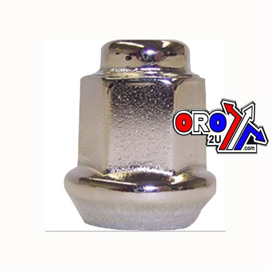 FIR LUG NUT M12-1.5 BEV CHROME, LUG5 BEVELED