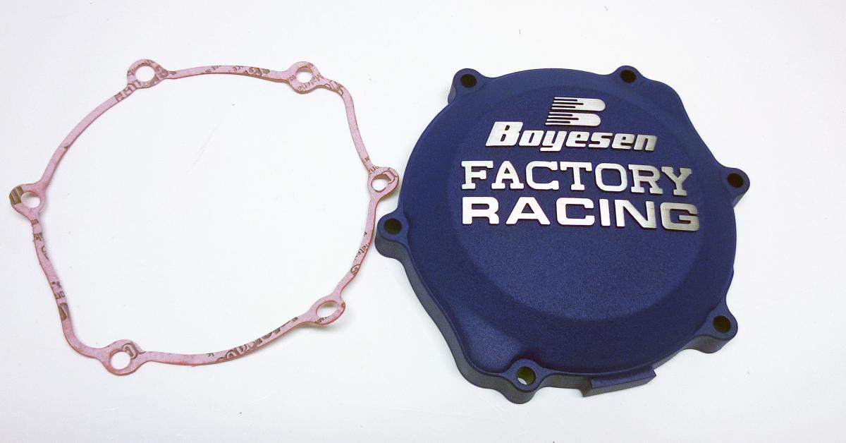 BOYESEN CLUTCH COVER 03-24 YZ85 BLUE, BOYESEN CC-30L YAMAHA MX