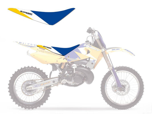 BLACKBIRD 00-05 HUSQVARNA DREAM-3 YELLOW, BLACKBIRD SEAT COVER 1608E