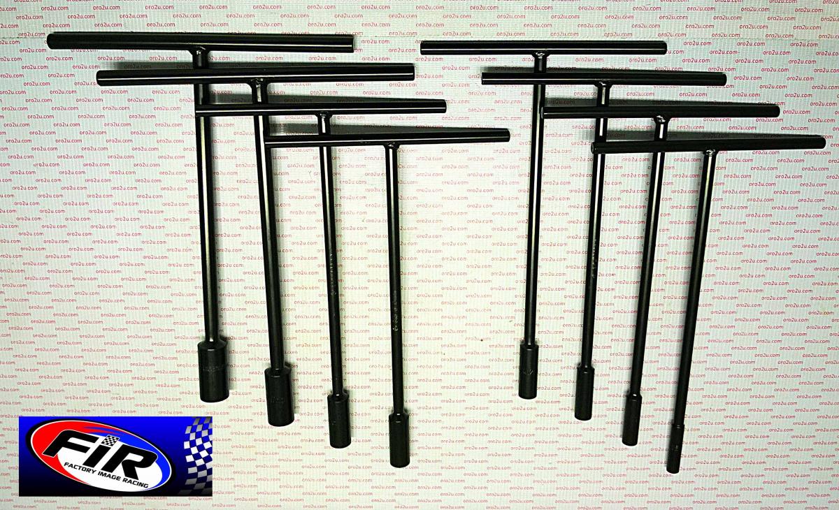 FIR DEEP SOCKET T-BAR SET/8 BLACK