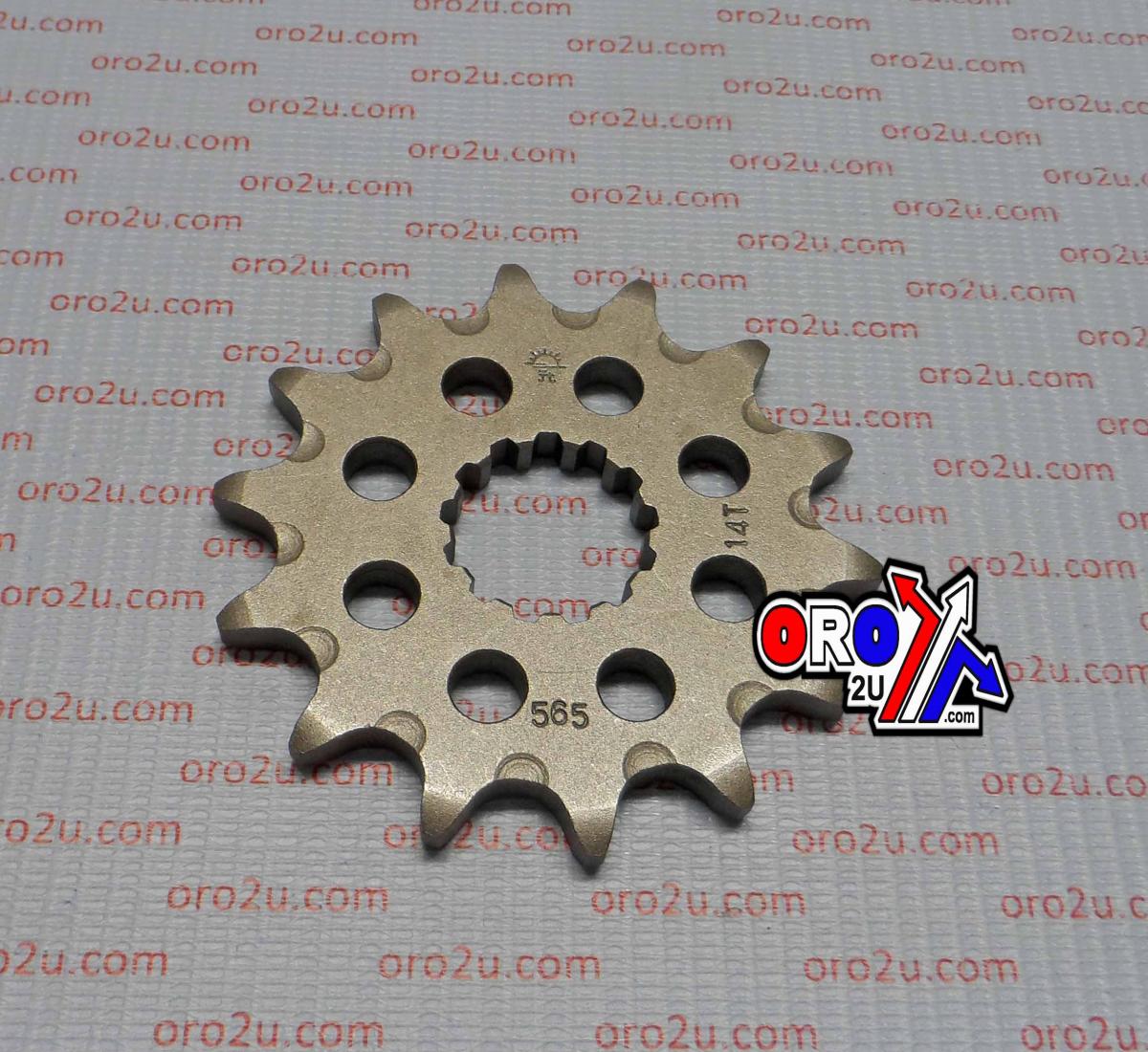 JT FRONT SPROCKET JTF565.14SC JT, Self-cleaning grooves & Light, SF565-14