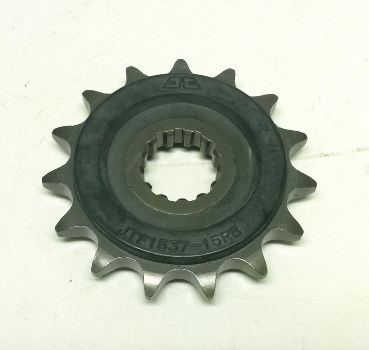 JT FRONT SPROCKET JTF1537.15RB JT, OE Rubber Cushioned