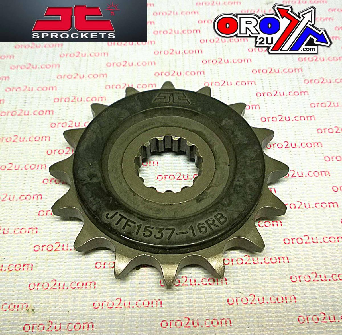 JT FRONT SPROCKET JTF1537.16RB JT, OE Rubber Cushioned