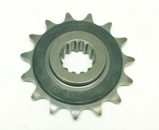 JT FRONT SPROCKET JTF1538.15RB JT, OE Rubber Cushioned