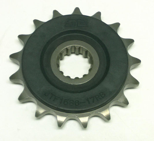 JT FRONT SPROCKET JTF1586.17RB JT, OE Rubber Cushioned