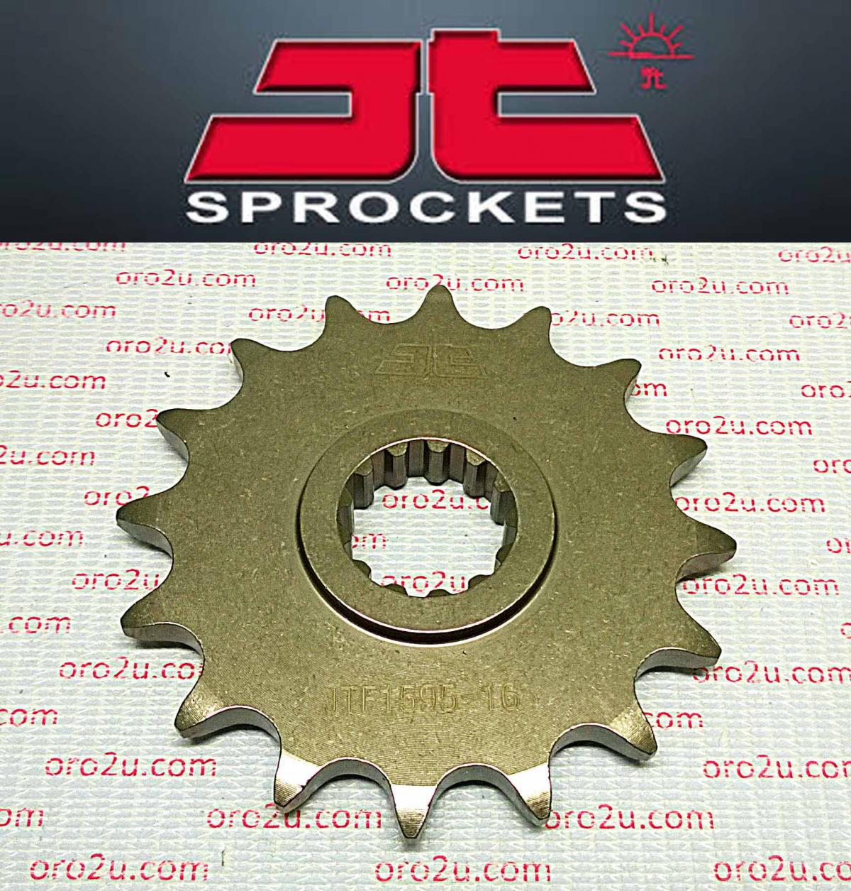 JT FRONT SPROCKET JTF1595.16RB JT, OE Rubber Cushioned