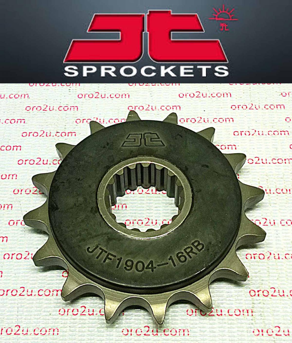 JT FRONT SPROCKET JTF1904.16RB JT, OE Rubber Cushioned