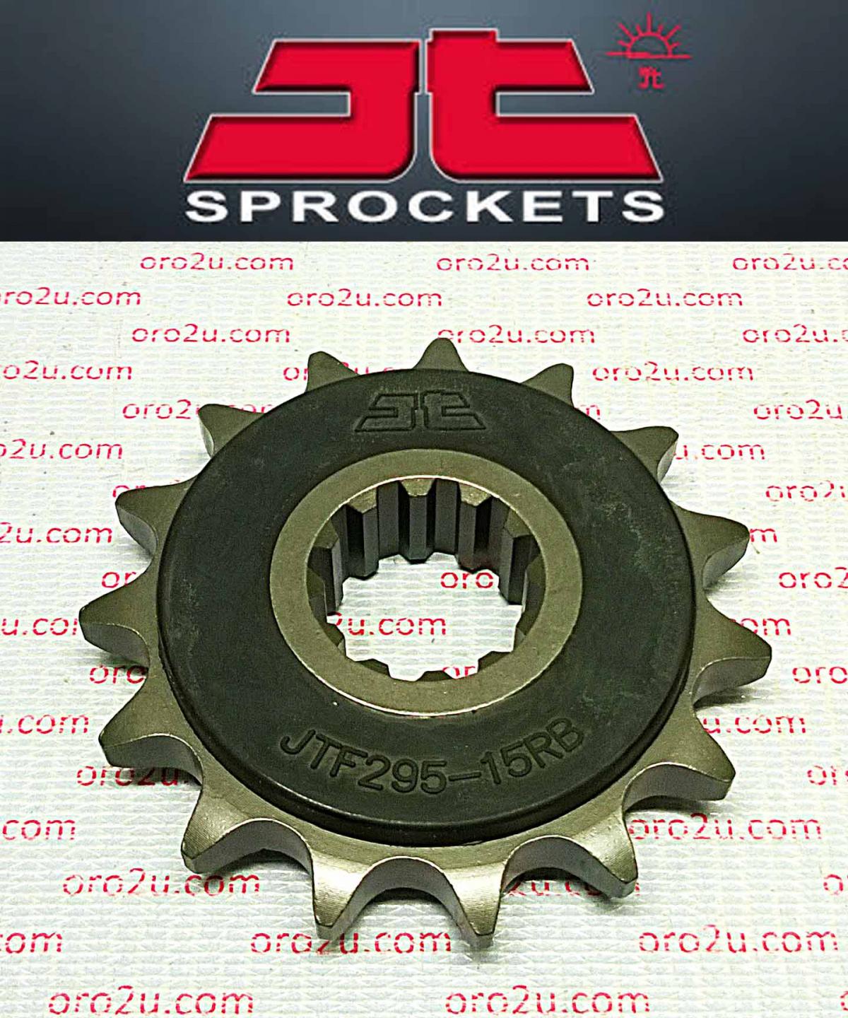 JT FRONT SPROCKET JTF295.15RB JT, OE Rubber Cushioned