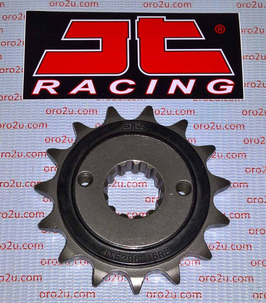 JT FRONT SPROCKET JTF296.15RB JT, OE Rubber Cushioned