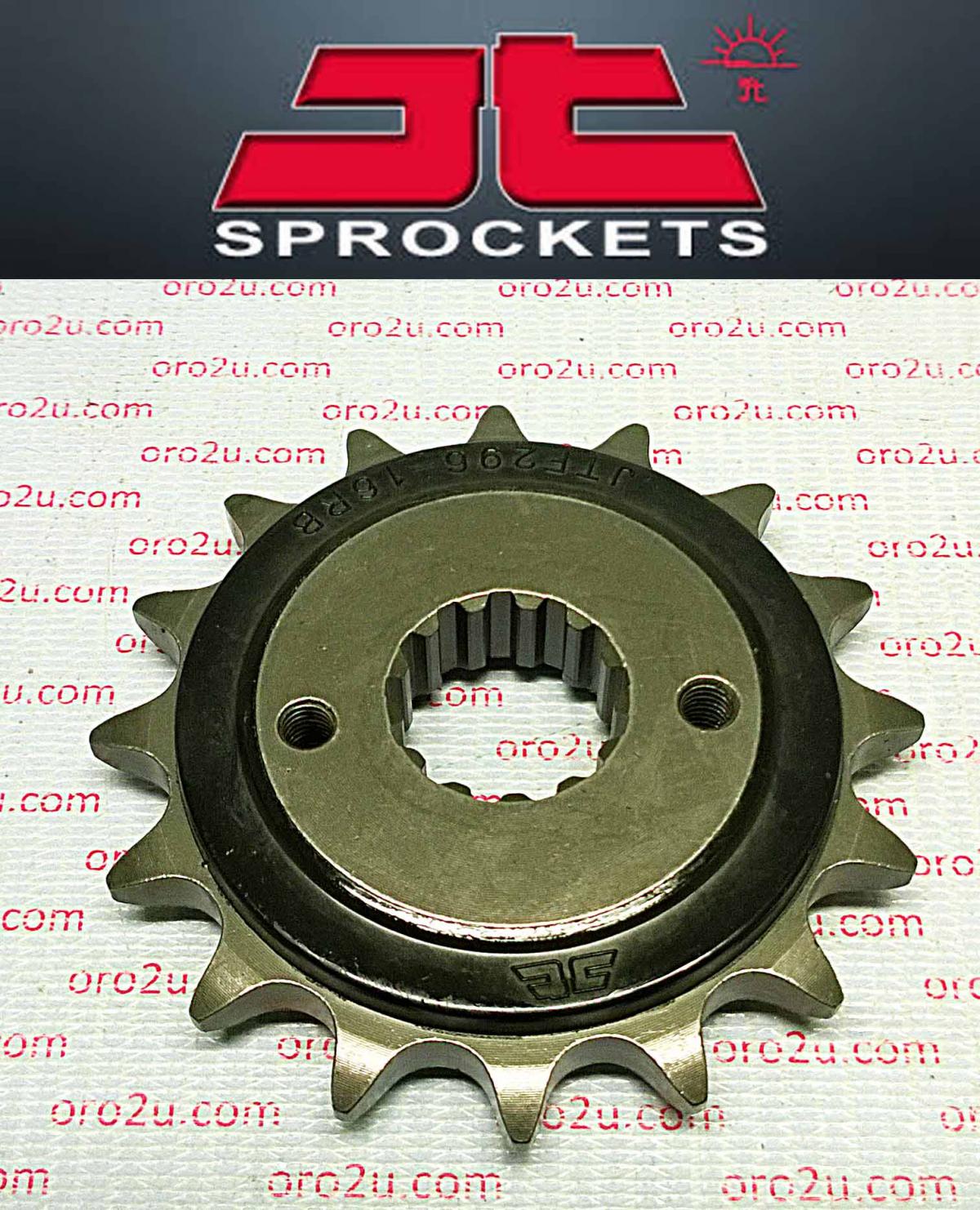 JT FRONT SPROCKET JTF296.16RB JT, OE Rubber Cushioned