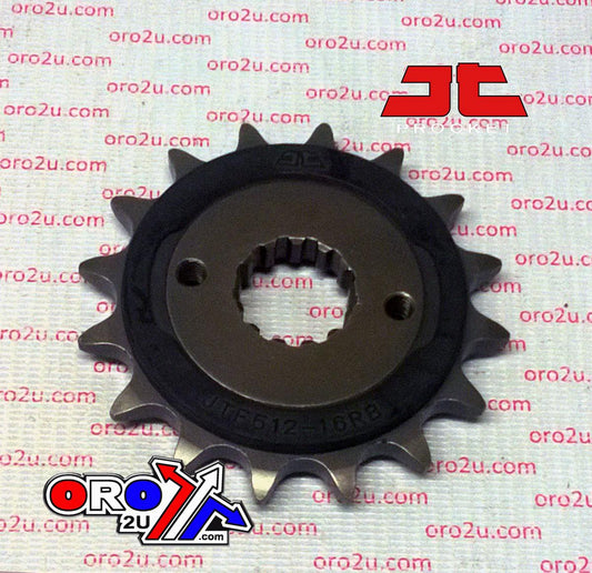 JT FRONT SPROCKET JTF512.16RB JT, OE Rubber Cushioned