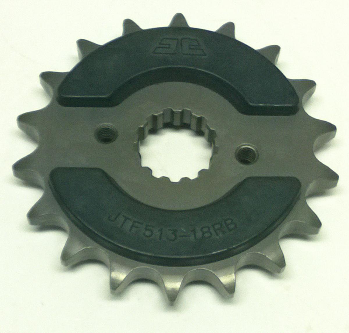 JT FRONT SPROCKET JTF513.18RB JT, OE Rubber Cushioned