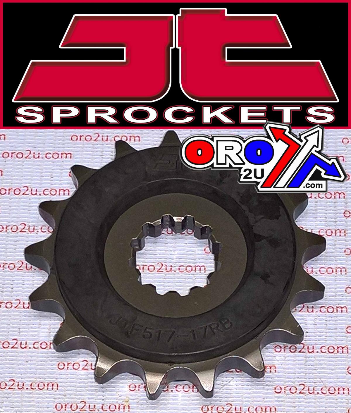 JT FRONT SPROCKET JTF517.17RB JT, OE Rubber Cushioned