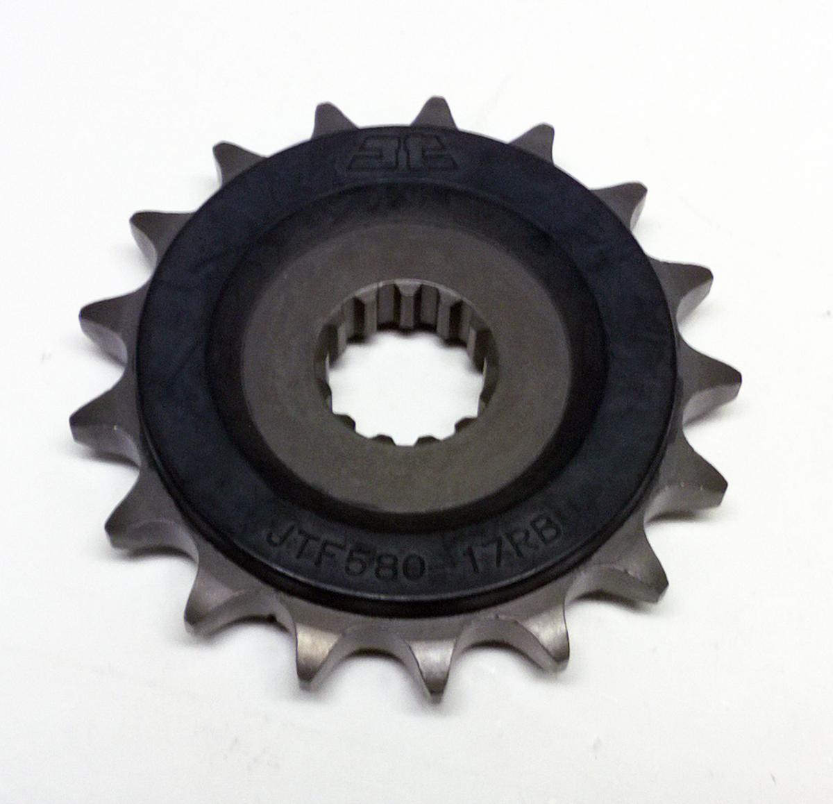 JT FRONT SPROCKET JTF580.17RB JT, OE Rubber Cushioned