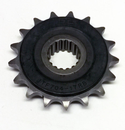 JT FRONT SPROCKET JTF704.17RB JT, OE Rubber Cushioned