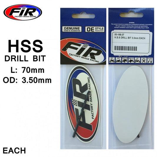 FIR H.S.S DRILL BIT 3.5mm EACH