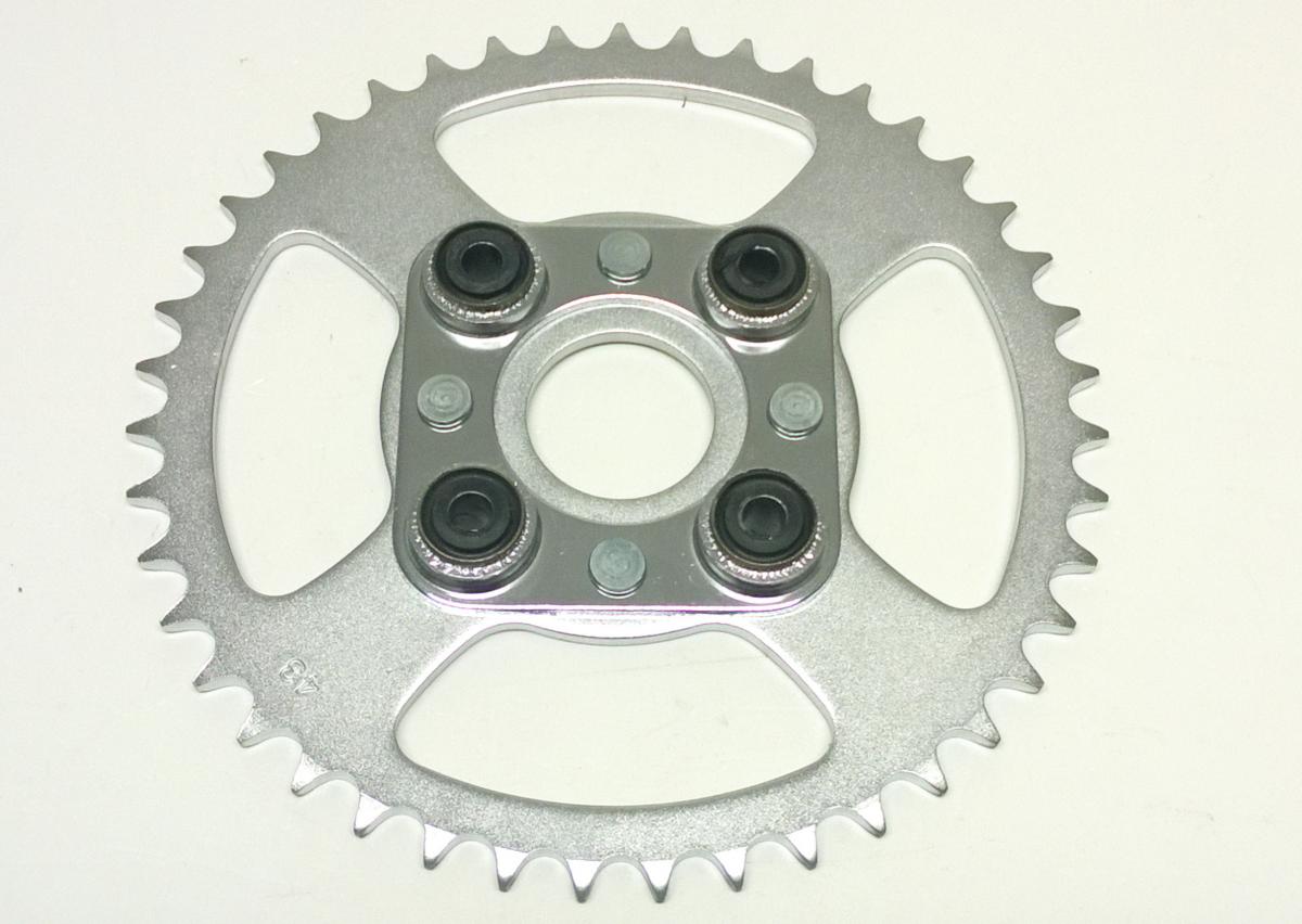 DIRT RACING  REAR SPROCKET STEEL 43 ATV, ATC HONDA, STEEL 41200-VM4-300 43T, AT-03007