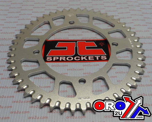 JT REAR SPROCKET ALLOY SIL 4-HOLE, JTA461.48 7075-T6 Aluminium