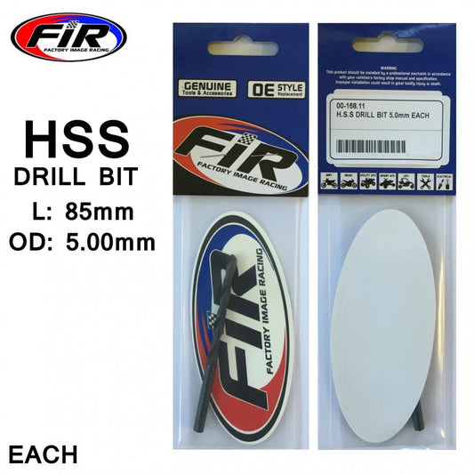 FIR H.S.S DRILL BIT 5.0mm EACH