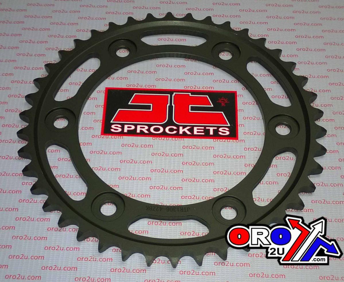 JT REAR SPROCKET STEEL HARD ZBK, C45 INDUCTIONJTR1306.42ZBK