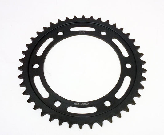 JT REAR SPROCKET STEEL HARD ZBK, C45 INDUCTIONJTR1307.42ZBK