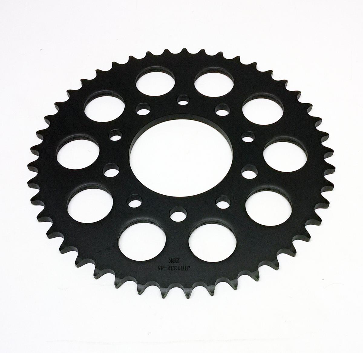 JT REAR SPROCKET STEEL HARD ZBK, C45 INDUCTIONJTR1332.45ZBK