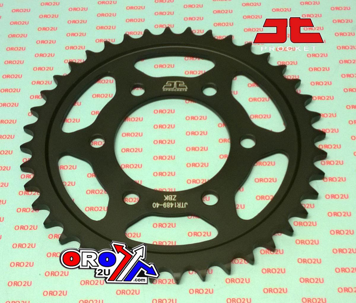 JT REAR SPROCKET STEEL HARD ZBK, C45 INDUCTIONJTR1489.40ZBK