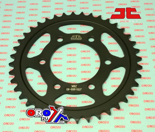 JT REAR SPROCKET STEEL HARD ZBK, C45 INDUCTIONJTR1489.40ZBK