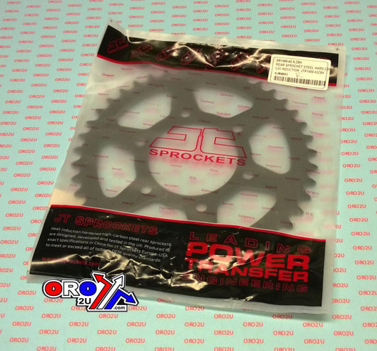 JT REAR SPROCKET STEEL HARD ZBK, C45 INDUCTIONJTR1489.42ZBK