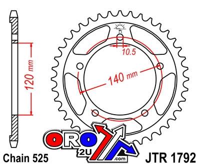 JT REAR SPROCKET STEEL JTR1792.48