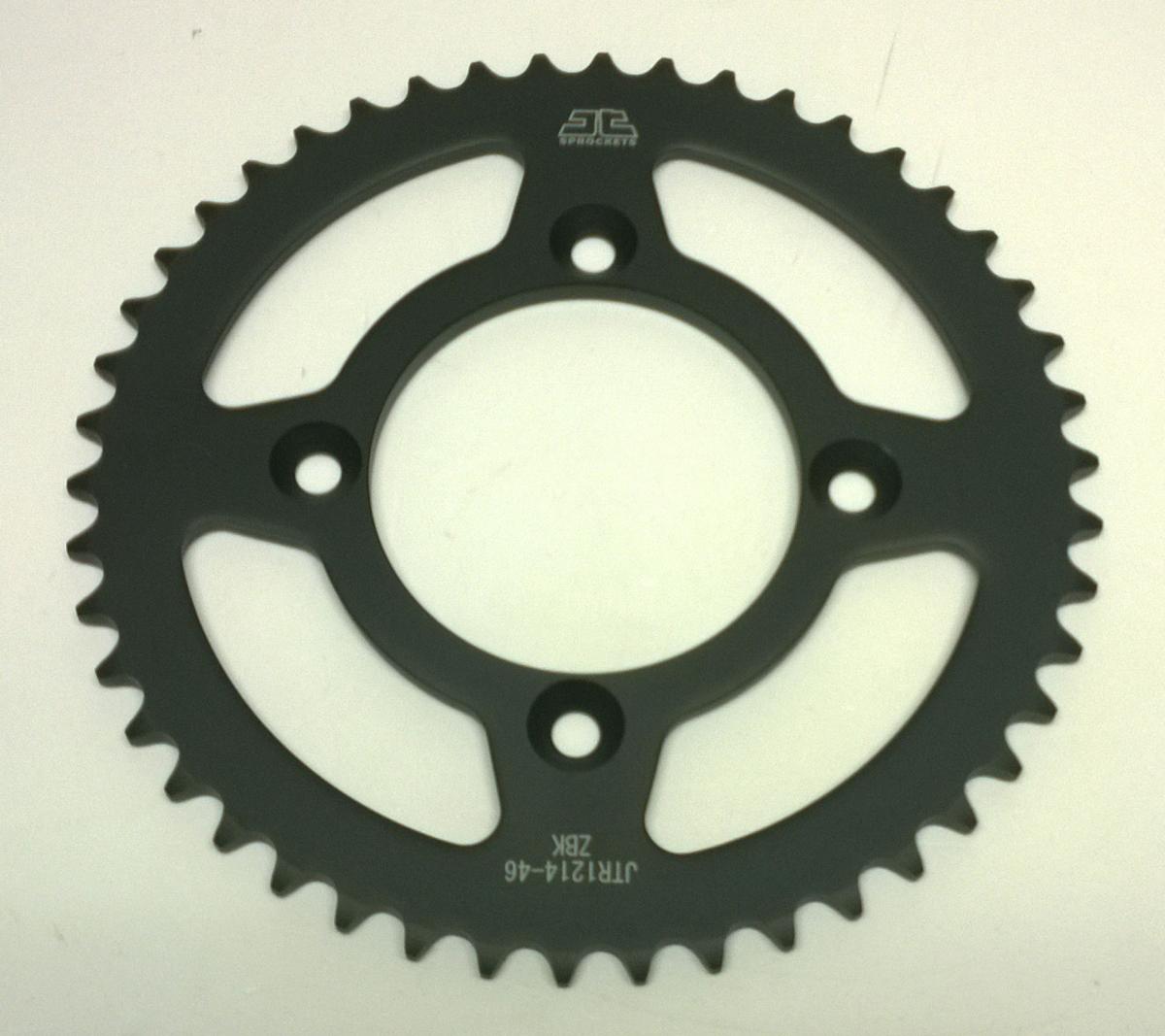 JT REAR SPROCKET STEEL HARD ZBK, C45 INDUCTION JTR1214.46ZBK, SR1214-46