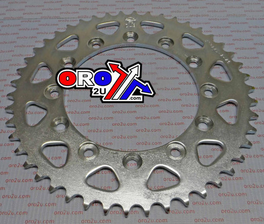 JT REAR SPROCKET STEEL JTR245/251 SILVER, DOUBLE DRILLED JTR245/2.46, JTR245/2.46